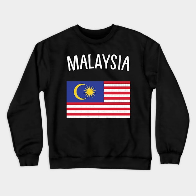 Malaysia Flag Crewneck Sweatshirt by phenomad